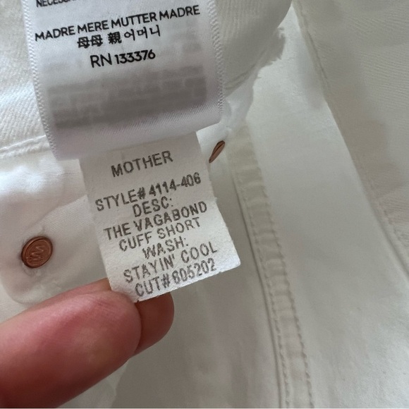 Mother The Vagabond Cut Off Shorts in Stayin' Cool - Picture 15 of 16